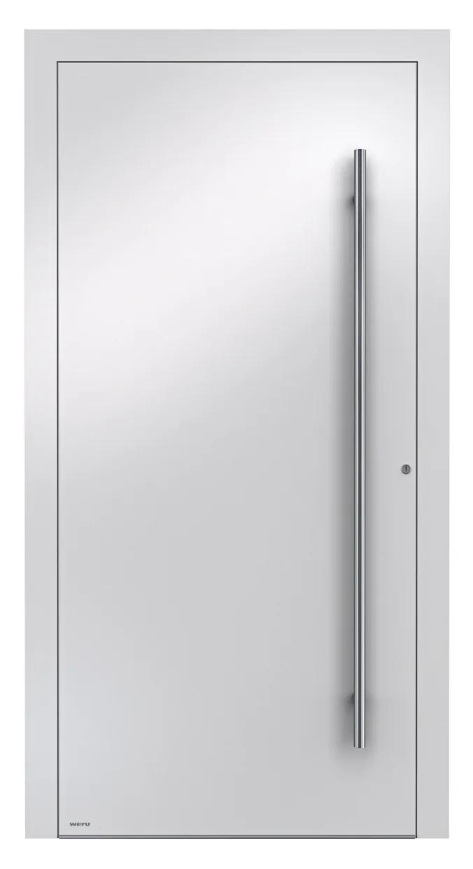 WERU ATRIS Aluminium-Haustür Klassik Modell H10408 in Verkehrsweiß