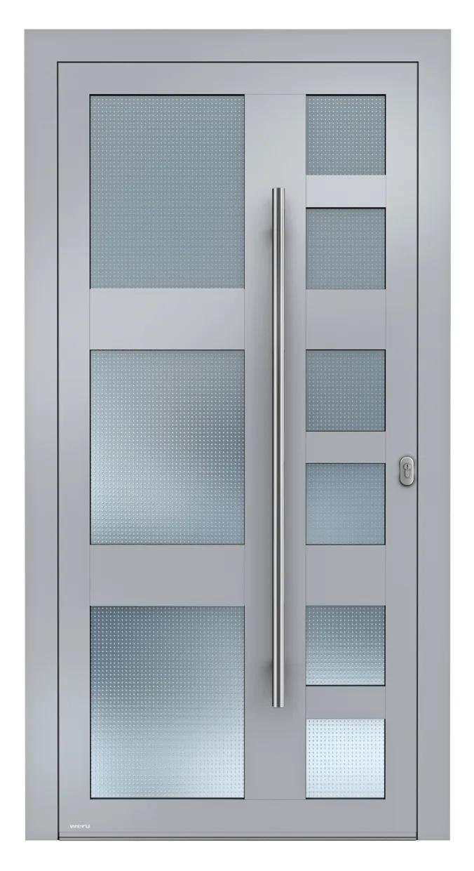 WERU ATRIS Aluminium-Haustür Vario Modell H00212-K Mastercarre in Fenstergrau